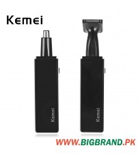 Kemei 2 in 1 Rechargeable Ear Nose Trimmer KM-6672